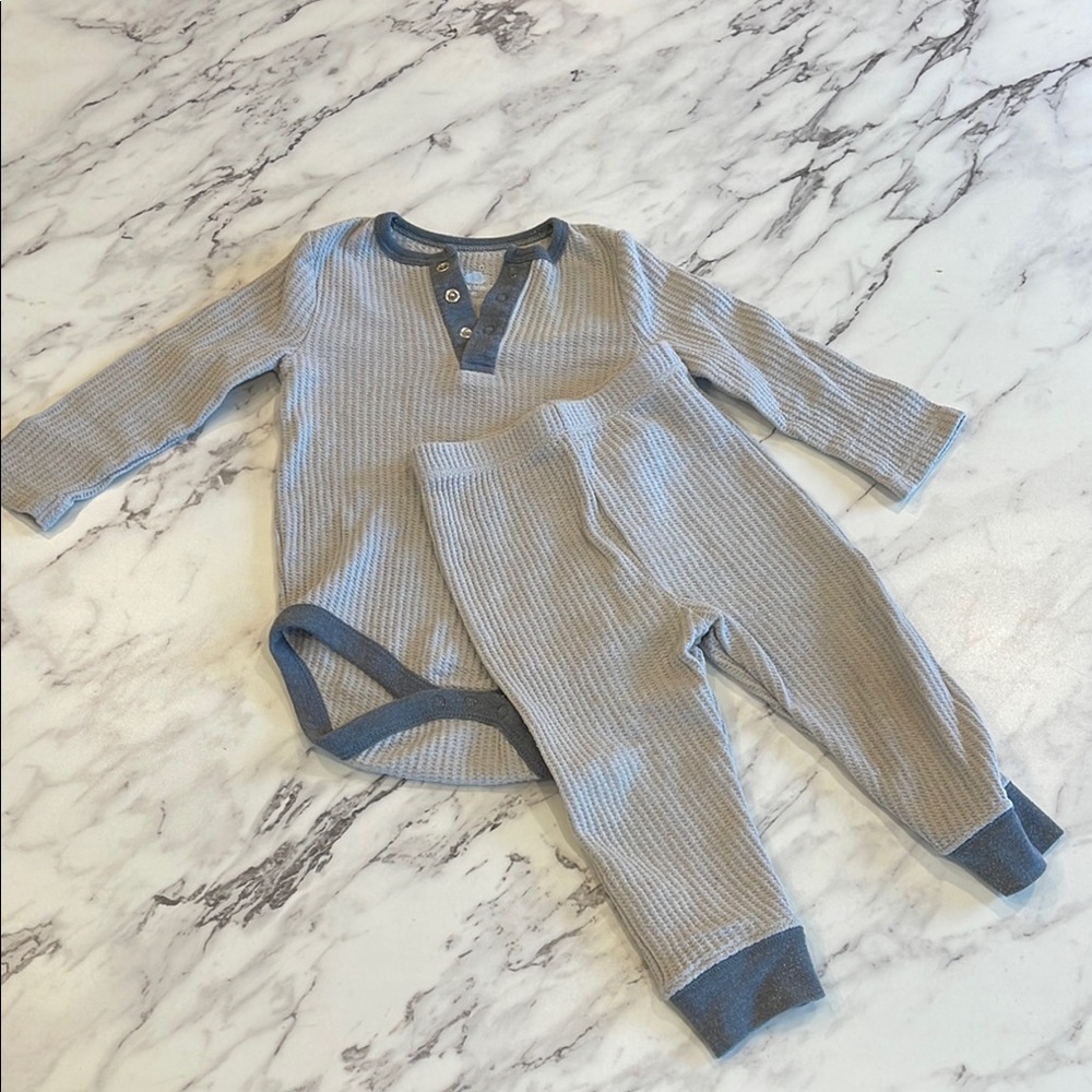 Gray and Charcoal Baby Outfit